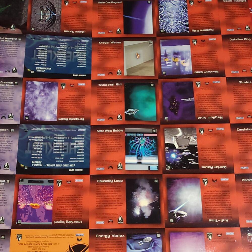 1996 SkyBox Star Trek Uncut Card‎ Sheet 37x27 Promo Display Sheet - Picture 9 of 9